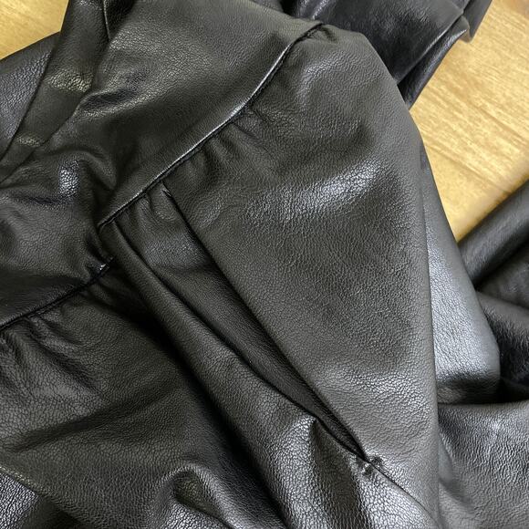 Commando Faux Leather Jogger Pants Small Black Womens Stretch Tapered - Picture 6 of 9